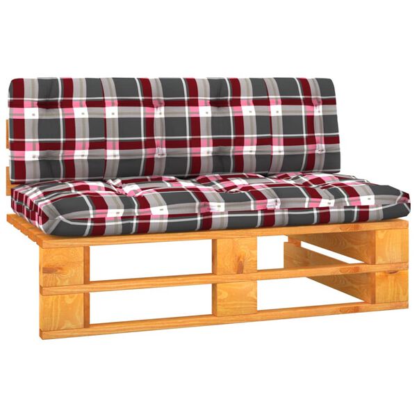 vidaXL mézbarna impregnált fenyőfa kerti középső raklapkanapé