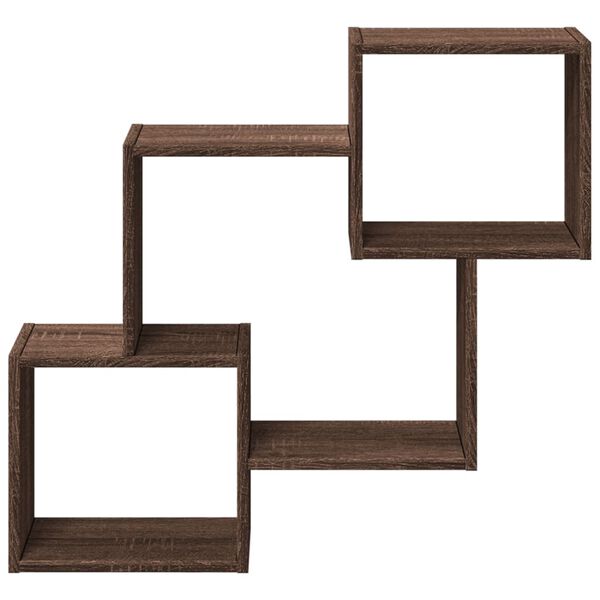 vidaXL barna t&ouml;lgy sz&iacute;nű szerelt fa fali szekr&eacute;ny 78 x 18 x 71 cm