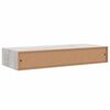 vidaXL 2 db betonszürke MDF falra szerelhető fiókos polc 60x23,5x10 cm