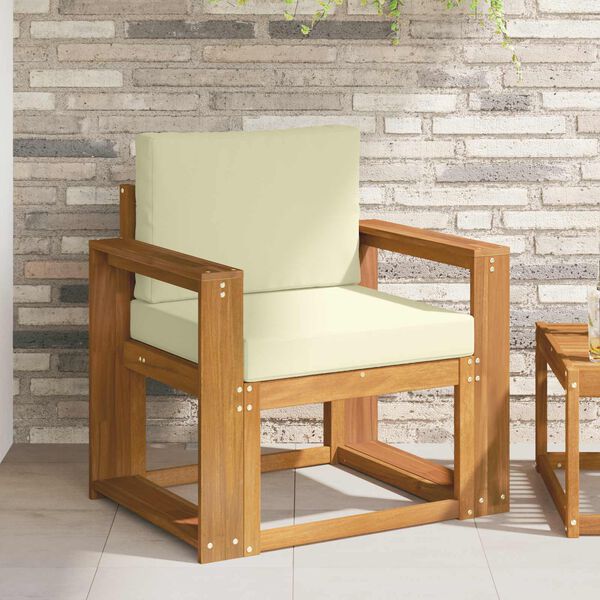 vidaXL K&uuml;lt&eacute;ri kanap&eacute; T&ouml;m&ouml;r ak&aacute;cfa &eacute;s poli&eacute;szter Term&eacute;szetes