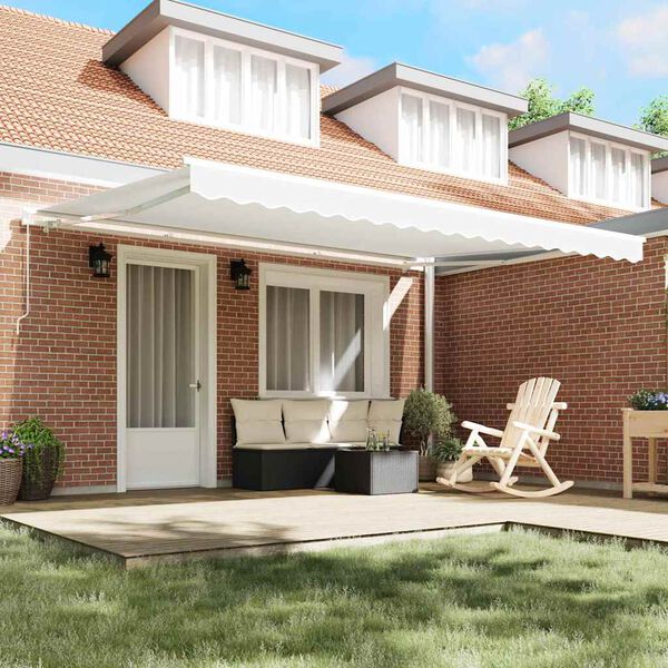 vidaXL Napernyő Feh&eacute;r 450 x 350 x 165 cm Poli&eacute;szter