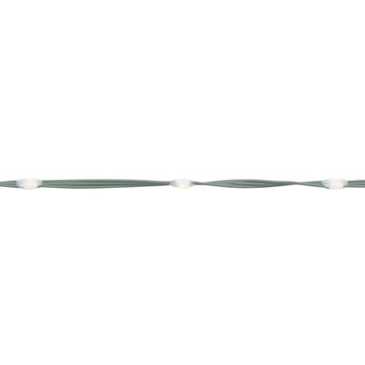 vidaXL karácsonyfa zászlórúdon 200 meleg fehér LED-del 180 cm