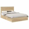 vidaXL T&aacute;rol&oacute;s &Aacute;gy fi&oacute;kkal Sonoma t&ouml;lgy 150 x 200 cm Szerelt Fa