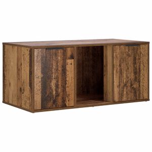 vidaXL Macska ketrec b&uacute;tor Antik Fa 100 x 49 x 45 cm Szerelt Fa