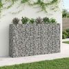 vidaXL Gabion emelt &aacute;gy 3 pcs Ez&uuml;st 250 x 50 x 150 cm Horganyzott ac&eacute;l