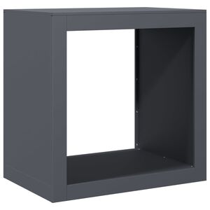 vidaXL antracitsz&uuml;rke ac&eacute;l tűzifat&aacute;rol&oacute; 60 x 40 x 60 cm