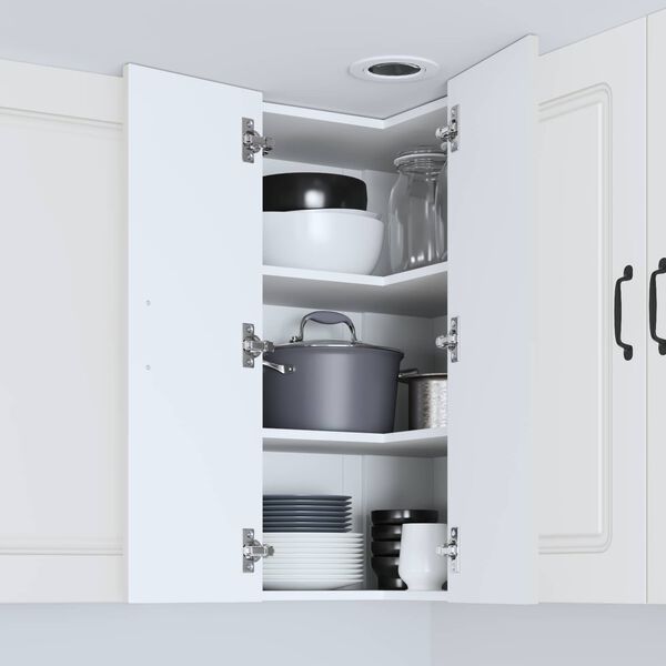 vidaXL Konyhaszekr&eacute;ny t&aacute;rol&oacute;val Kalmar Feh&eacute;r 57 x 57 x 80 cm Faanyag