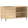 vidaXL sonoma t&ouml;lgy sz&iacute;nű szerelt fa hanglemezszekr&eacute;ny 85x38x48 cm