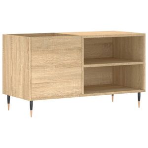 vidaXL sonoma t&ouml;lgy sz&iacute;nű szerelt fa hanglemezszekr&eacute;ny 85x38x48 cm