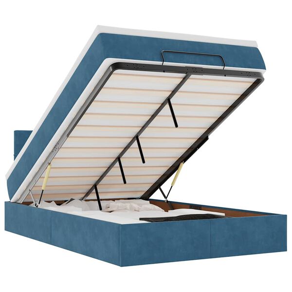 vidaXL s&ouml;t&eacute;tk&eacute;k b&aacute;rsony ottom&aacute;n &aacute;gy matraccal & LED-ek 120x190cm