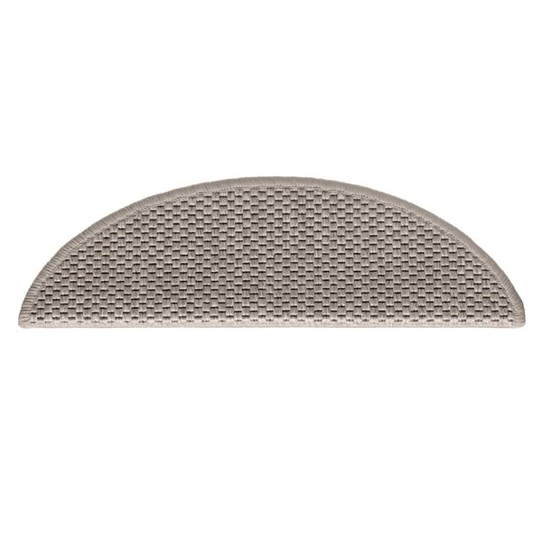 vidaXL 15db szizál hatású ezüst színű öntapadó lépcsőszőnyeg 56x17x3cm