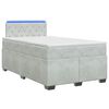 vidaXL Boxspring &aacute;gy matraccal &eacute;s LED-del Vil&aacute;gossz&uuml;rke 120 x 190 cm
