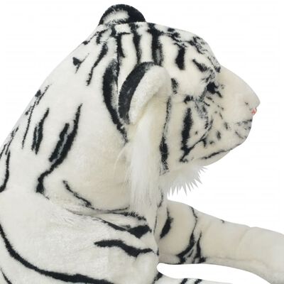vidaXL XXL fehér tigris plüssjáték