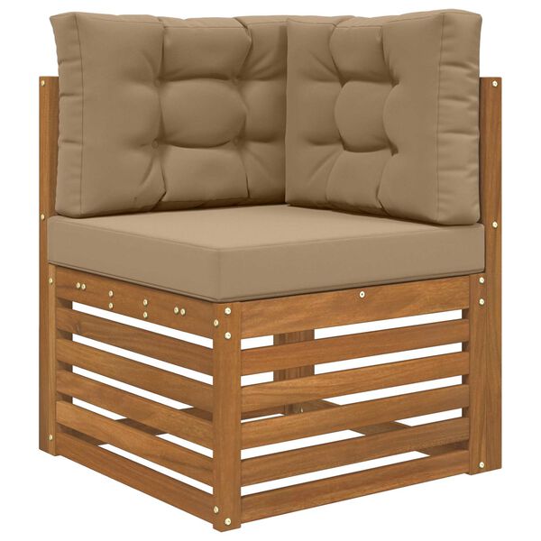 vidaXL K&uuml;lt&eacute;ri kanap&eacute; p&aacute;rna 3 pcs T&oacute;psz&iacute;nű Poli&eacute;szter