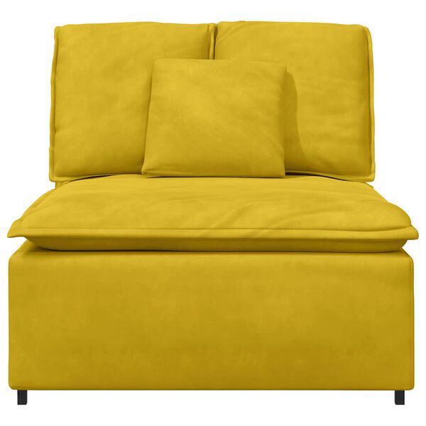 vidaXL s&aacute;rga modul&aacute;ris kanap&eacute; k&ouml;z&eacute;pső modul p&aacute;rn&aacute;kkal 100 cm