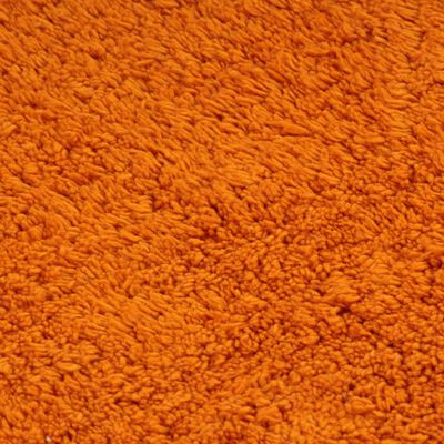 vidaXL 3 darabos narancssárga szövet fürdőszobaszőnyeg-garnitúra