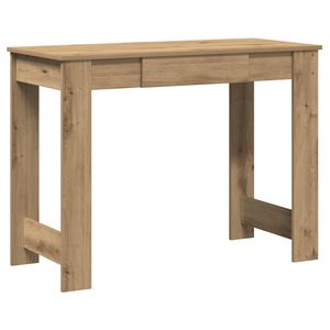vidaXL k&eacute;zműves t&ouml;lgy sz&iacute;nű szerelt fa &iacute;r&oacute;asztal 100x45x75 cm