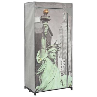 vidaXL New York szövet ruhásszekrény 75 x 45 x 160 cm