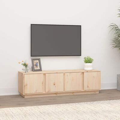 vidaXL tömör fenyőfa TV-szekrény 140 x 40 x 40 cm