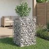 vidaXL Gabion emelt &aacute;gy Ez&uuml;st 50 x 50 x 80 cm Horganyzott ac&eacute;l