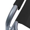vidaXL 2 db fekete acél rendezői szék