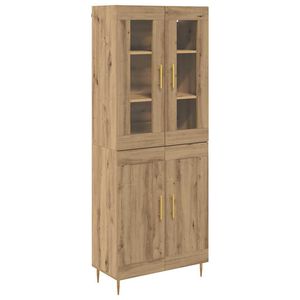 vidaXL Magasfi&uacute; 2 db Artisan t&ouml;lgy 69,5 x 34 x 180 cm Szerelt Fa
