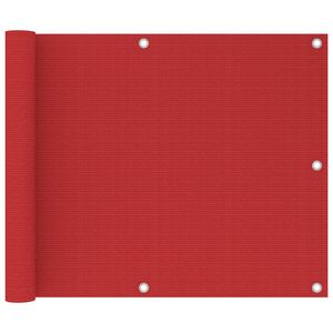 vidaXL piros HDPE erk&eacute;lytakar&oacute; 75 x 500 cm