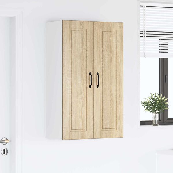 vidaXL Konyhaszekr&eacute;ny polcokkal Sonoma t&ouml;lgy 60 x 31 x 100 cm Faanyag