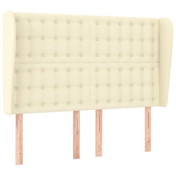 vidaXL kr&eacute;msz&iacute;nű műbőr fejt&aacute;mla sz&aacute;rnyakkal 147x23x118/128 cm