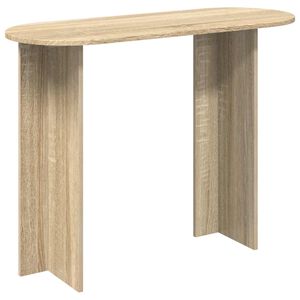 vidaXL Konzolasztal Sonoma T&ouml;lgy 100 x 39,5 x 75 cm Szerelt Fa