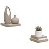 vidaXL 2 db t&ouml;lgysz&iacute;nű MDF lebegő fali polc 23 x 23,5 x 3,8 cm