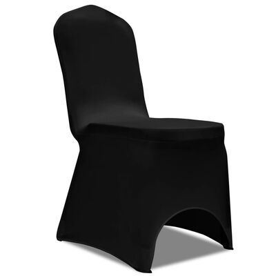 vidaXL 30 db fekete sztreccs székszoknya