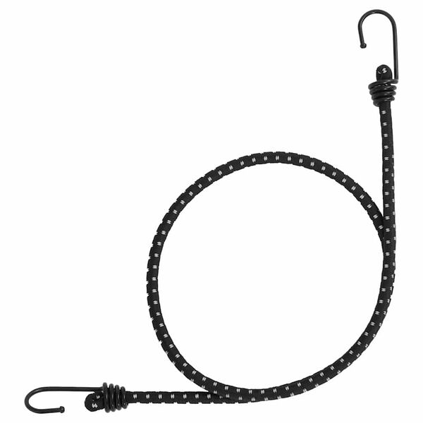 vidaXL 50 db bungeekötél fényvisszaverő csíkokkal és kampókkal 100 cm