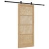 vidaXL Cs&uacute;sz&oacute; ajt&oacute; ORKDAL Term&eacute;szetes 86 x 198,5 cm T&ouml;m&ouml;r Fenyőfa