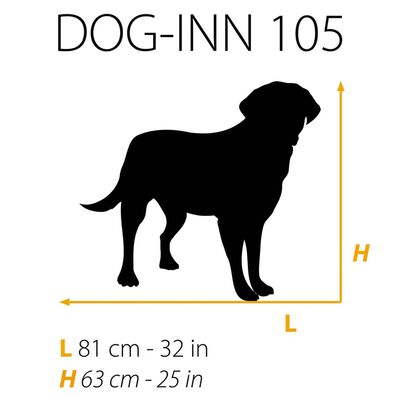 Ferplast Dog-Inn 105 szürke kutyaketrec 108,5 x 72,7 x 76,8 cm