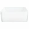 vidaXL fehér téglalap alakú kerámia mosdókagyló 48x37x13 cm