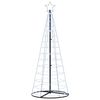 vidaXL LED Kar&aacute;csonyi Fenyő EKENAS 250 cm 390 LED Hideg feh&eacute;r Ac&eacute;l