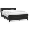 vidaXL fekete b&aacute;rsony rug&oacute;s &aacute;gy matraccal 160x210 cm