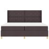 vidaXL Boxrug&oacute;s &aacute;gy matracmal S&ouml;t&eacute;t Barna 200 x 200 cm sz&ouml;vet