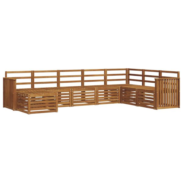 vidaXL &Uuml;lőgarnit&uacute;r&aacute;k 8 pcs Term&eacute;szetes T&ouml;m&ouml;r Ak&aacute;cfa