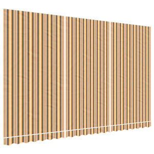 vidaXL többszínű csíkos pótszövet napellenzőhöz 5 x 3 m