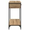 vidaXL Konzolasztal fi&oacute;kkal Artisan t&ouml;lgy 75 x 34,5 x 75 cm Faanyag