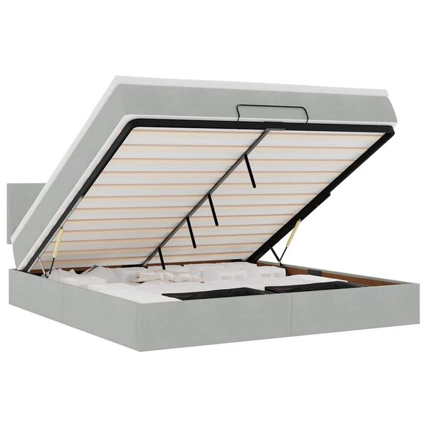 vidaXL Ottom&aacute;n &aacute;gykeret matraccal vil&aacute;gossz&uuml;rke 180x200cm b&aacute;rsony