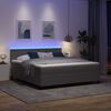vidaXL LED Box Spring &Aacute;gy Vil&aacute;gossz&uuml;rke &eacute;s feh&eacute;r 180 x 200 cm