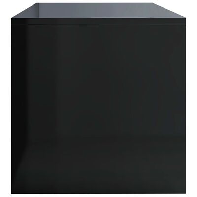 vidaXL magasfényű fekete forgácslap TV-szekrény 120 x 40 x 40 cm