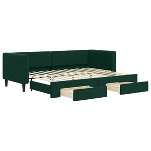 vidaXL s&ouml;t&eacute;tz&ouml;ld kih&uacute;zhat&oacute; b&aacute;rsony heverő fi&oacute;kkal 80 x 200 cm