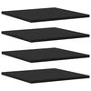 vidaXL 4 db fekete forg&aacute;cslap k&ouml;nyvespolc 40 x 40 x 1,5 cm
