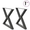 vidaXL 2 db antracitsz&uuml;rke ac&eacute;l &eacute;tkezőasztall&aacute;b 90 x (72-73,3) cm