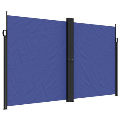 vidaXL kék behúzható oldalsó napellenző 200 x 600 cm