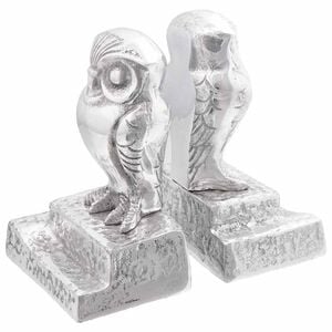 vidaXL K&ouml;nyvt&aacute;maszok 2 db Ez&uuml;st 12 x 9 x 19 cm Alum&iacute;nium